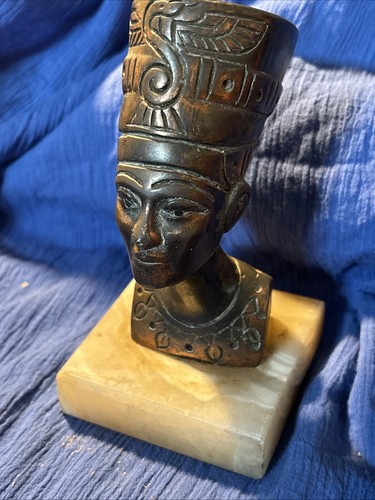 Vintage nefertiti bronze - nefertiti,