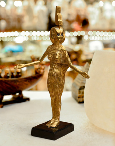 Golden egyptian goddess isis - egyptian,