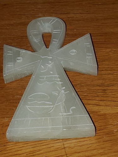 Hand carved alabaster egyptian - alabaster,