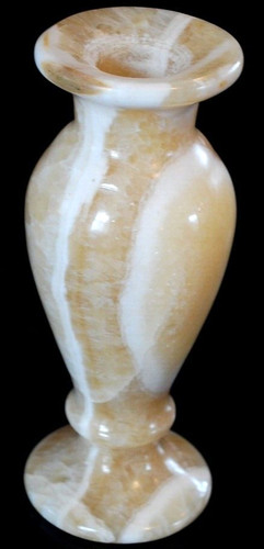 Hand carved natural striped - carved,