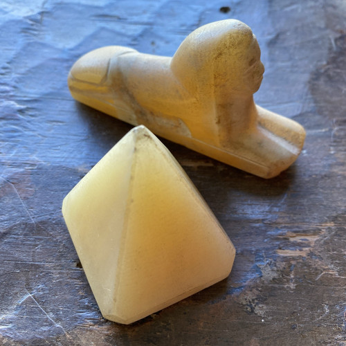 Vintage hand carved - hand, alabaster