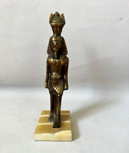 Vintage egyptian brass pharaoh - egyptian,