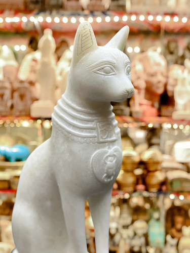 Hand made egyptian statue - made,