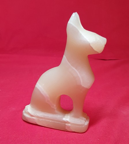 Egyptian alabaster bastet cat - alabaster,