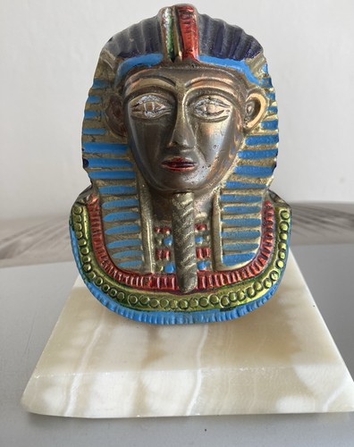 Metal bust ancient egyptian - of,