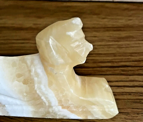 Alabaster marble sphinx - alabaster,