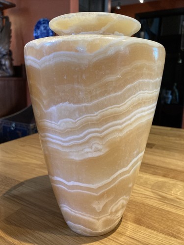 Large egyptian alabaster vase - egyptian,