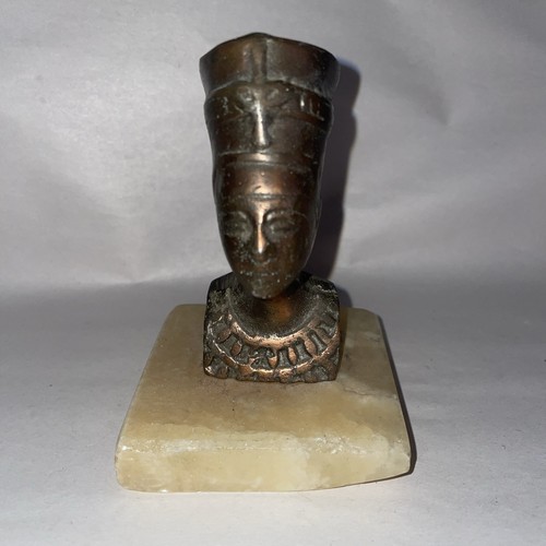 Vtg egyptian metal nefertiti - egyptian,